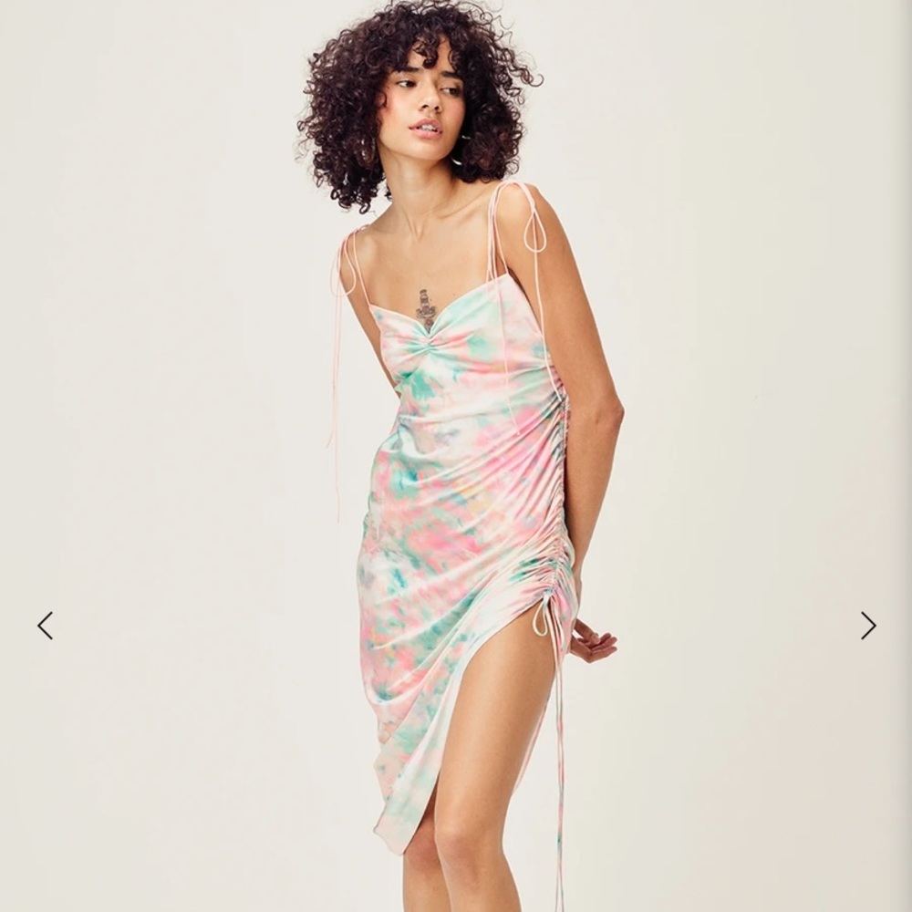For Love and Lemons Call Me Midi Dress Size XL